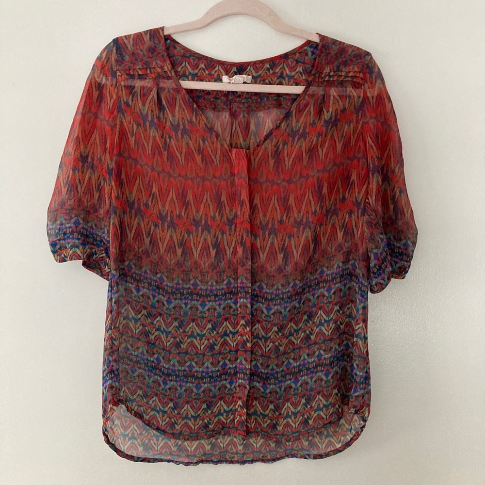 Boho sheer top